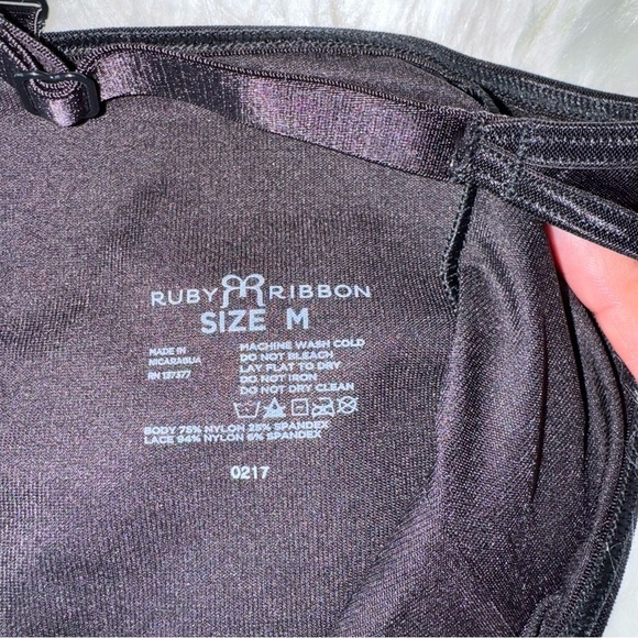 Ruby Ribbon Lace Torsette Open Bust SL3020 Black Size Medium - Picture 6 of 14